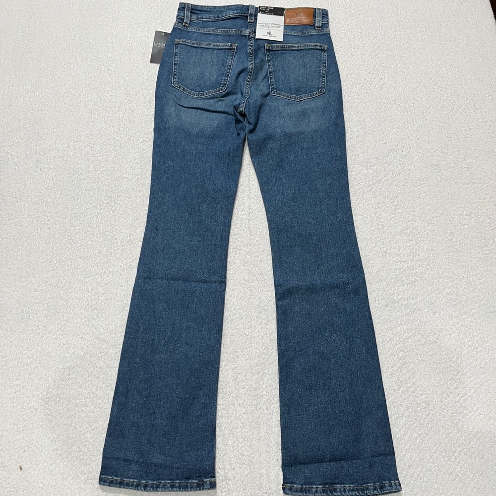 NEW!! Ralph Lauren High-Rise Boot Leg Comfort Stretch Jeans Size: 4 - Picture 9 of 11
